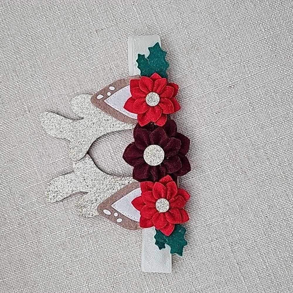 Felt and Sparkles Baby reindeer Headband